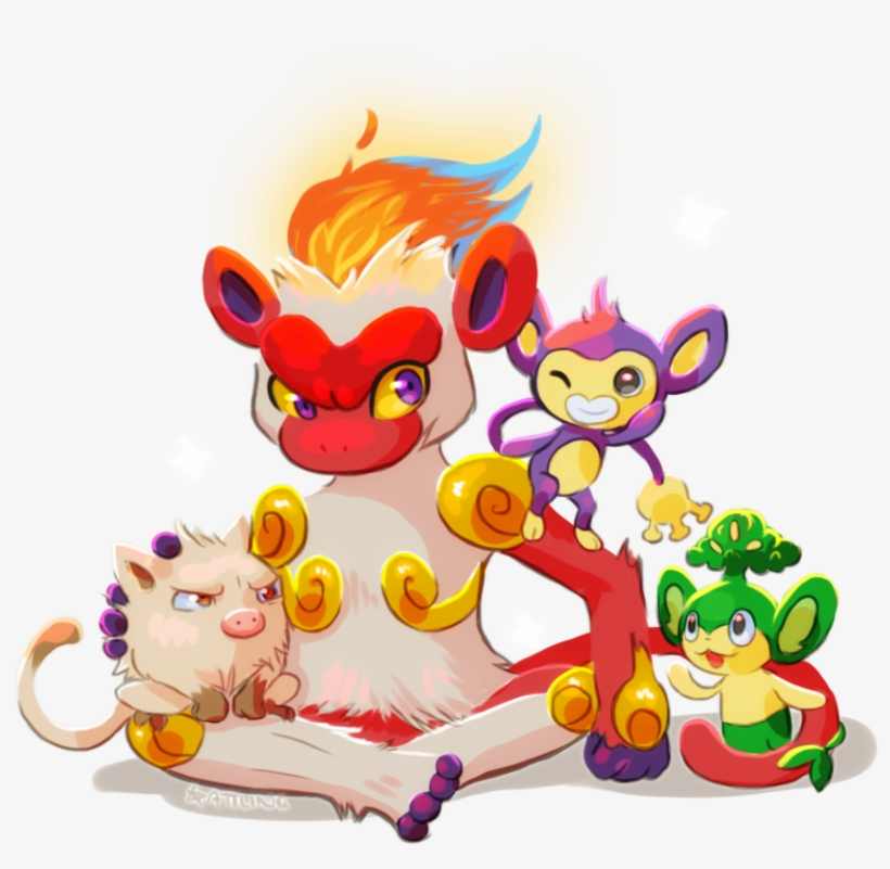 Infernape Babysits The Baby Monkies~ Another Stream - Infernape, transparent png #3468172