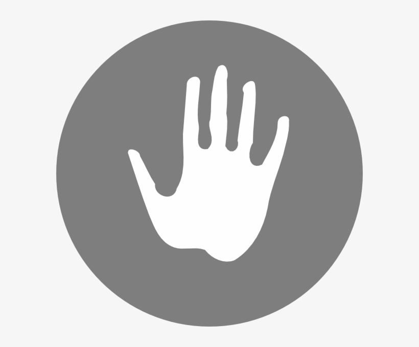 How To Set Use Gray Hand Print Clipart - Vine Logo Gray, transparent png #3468201
