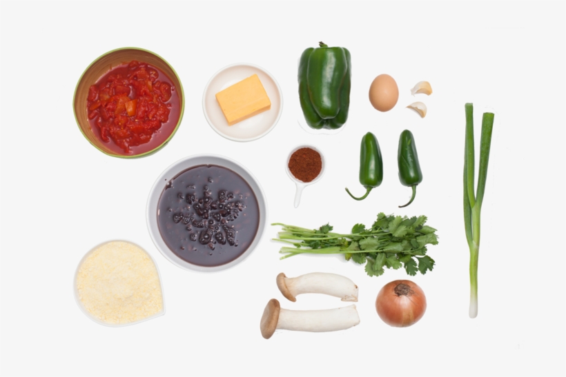 King Trumpet Mushroom Chili With Jalapeño-cheddar Cornbread - Chili Ingredient Png, transparent png #3468770