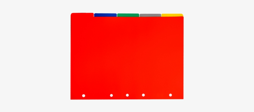 Separador Convertible Polipropileno - Separadores De Plastico Para Carpetas, transparent png #3469189