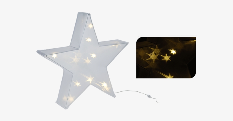 Estrella 20 Leds Mad 19,99€ 13,99€ - Stern Mit 20 Led Lichtern 45cm, transparent png #3469239