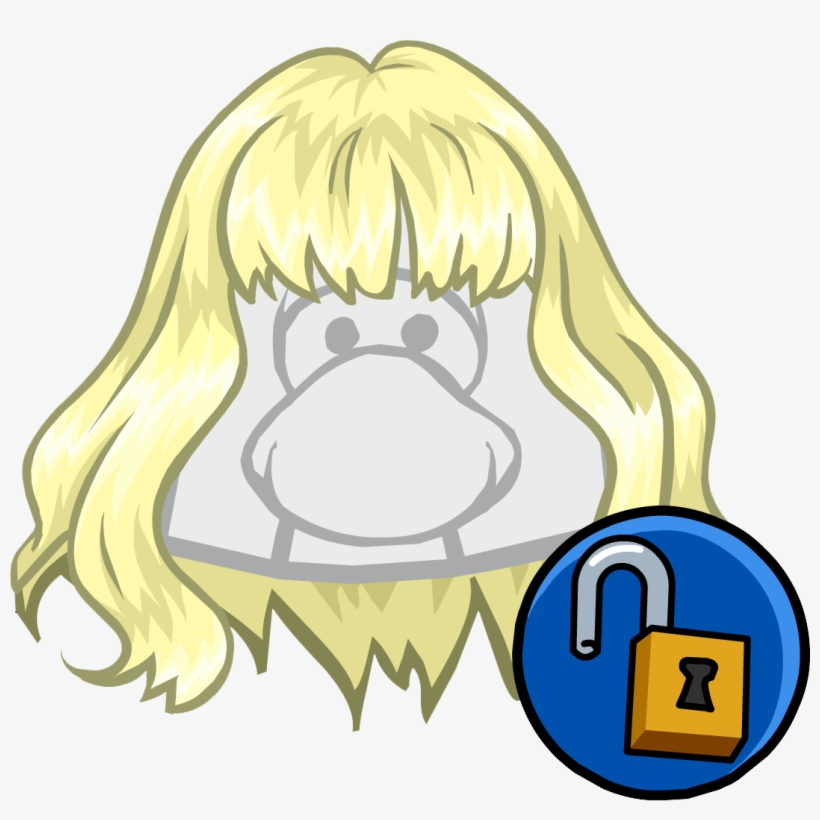 The Glimmer - Girl Hair Club Penguin, transparent png #3470013