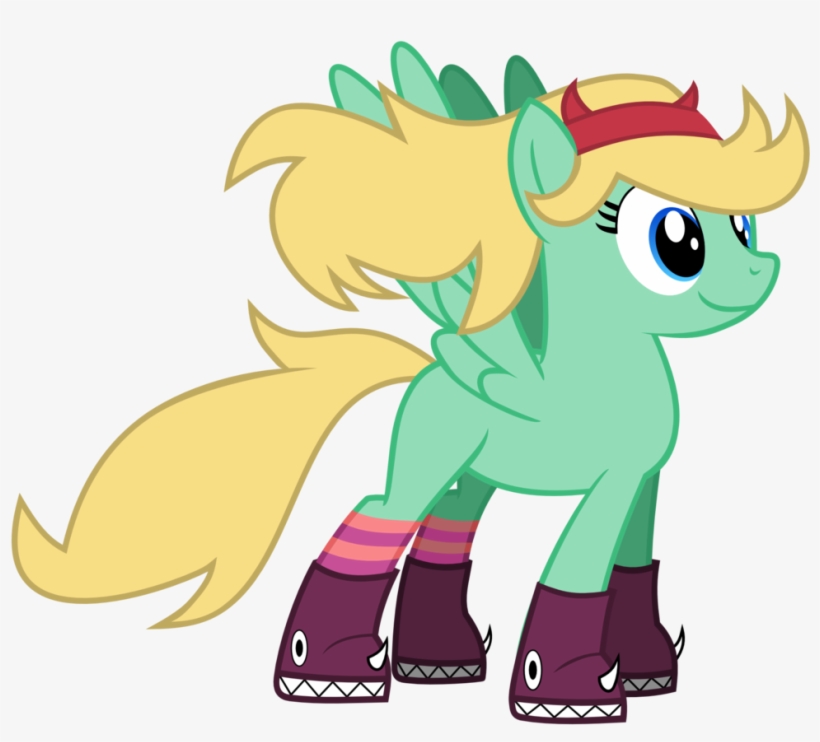 Tizerfiction, Clothes, Pegasus, Ponified, Pony, Safe, - Star Butterfly My Little Pony, transparent png #3470051