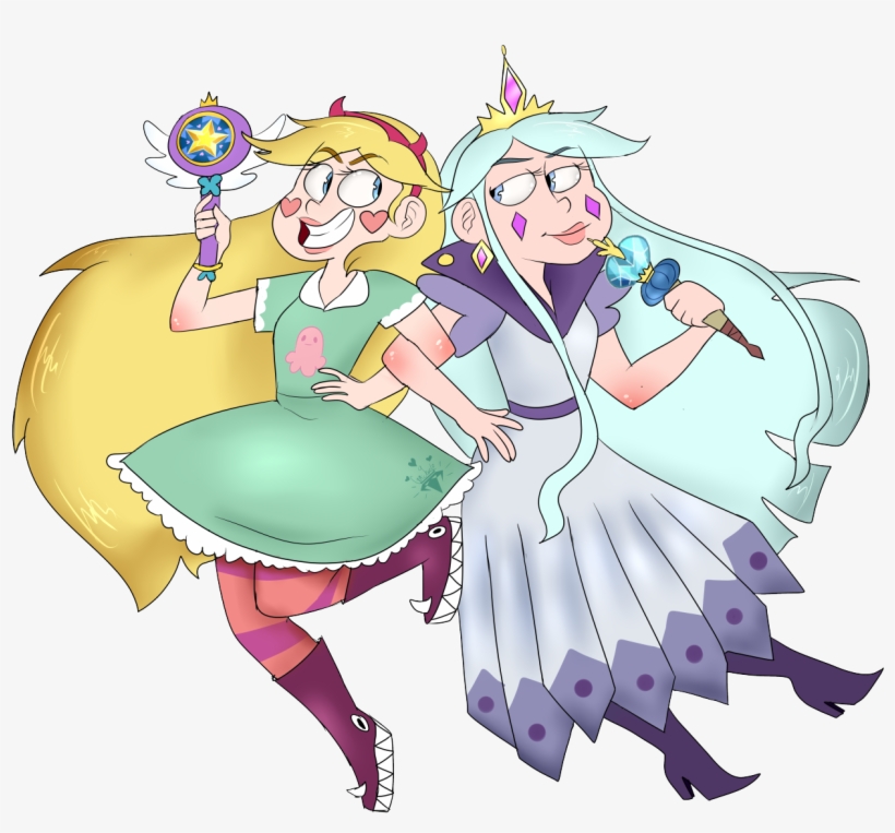 “star Butterfly And Her Mother Moon Butterfly - Moon Butterfly Mother, transparent png #3470137