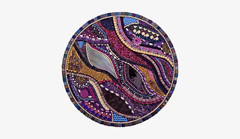 Purple Circle New 400px White - Circle Mosaics, transparent png #3470286