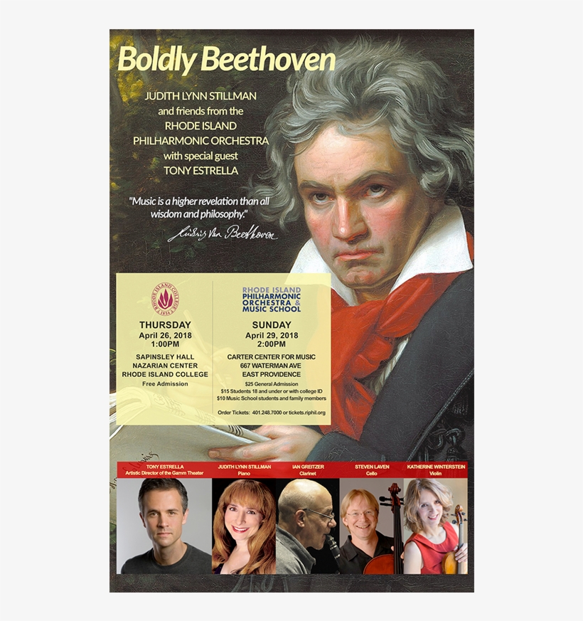 Judith Lynn Stillman And Friends From The Rhode Island - Ludwig Van Beethoven, transparent png #3470848