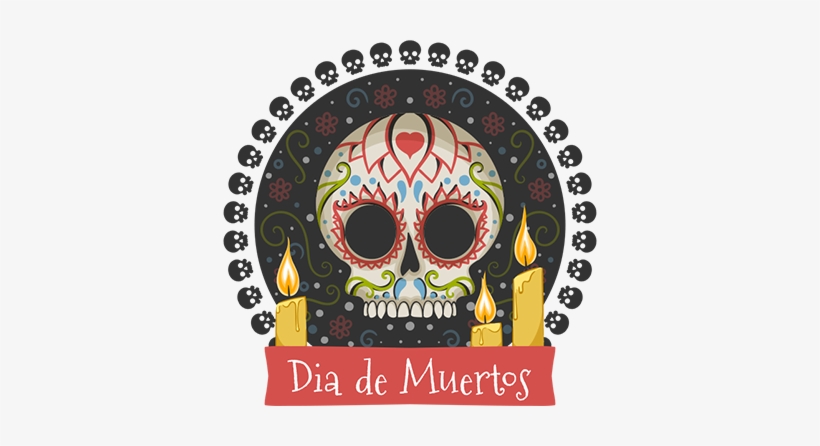 Vinilos Celebración Día De Muertos - Dia De Los Muertos Post, transparent png #3470897