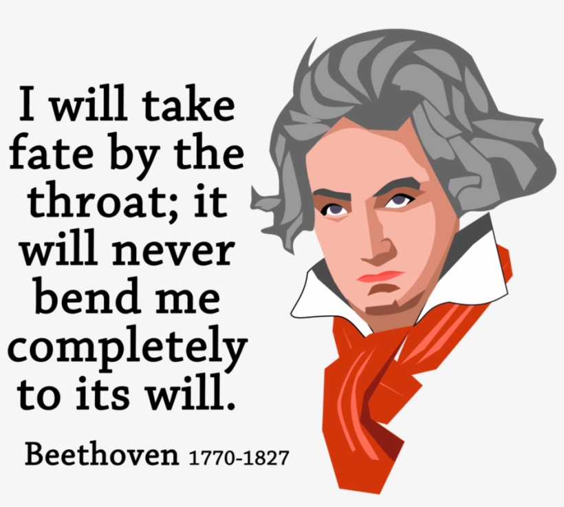 Inspirational Quote By Ludwig Van Beethoven - Music Manuscript Paper Notebook Beethoven Design. 10, transparent png #3470912