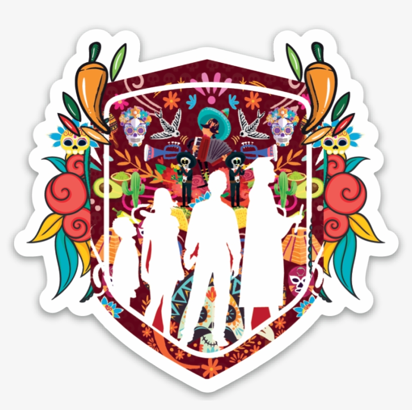 "the Yeko" Lia Día De Los Muertos Sticker, transparent png #3471016