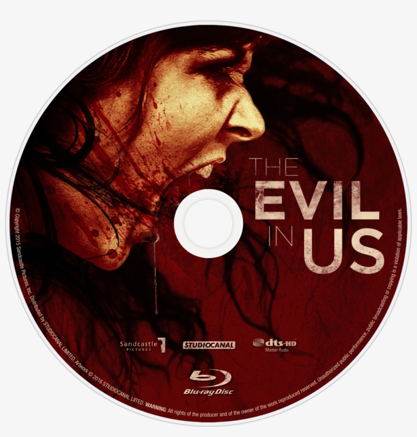 The Evil In Us Bluray Disc Image - Evil In Us (blu-ray), transparent png #3471136