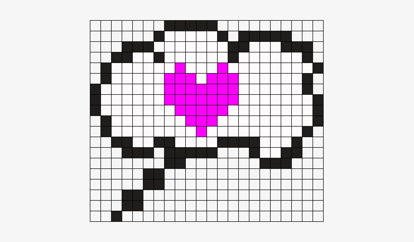 Thought Bubble Perler Bead Pattern / Bead Sprite - Bead, transparent png #3471235