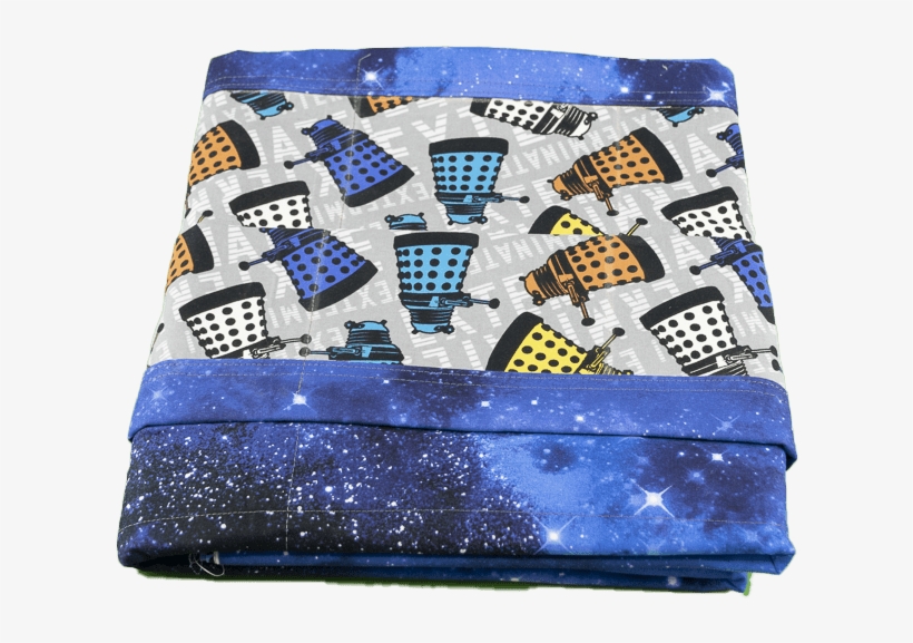 Who Cherub Size 37″ X 46″ - Dr Who Colorful Dalek Exterminate Hobo Style Slouchy, transparent png #3471284
