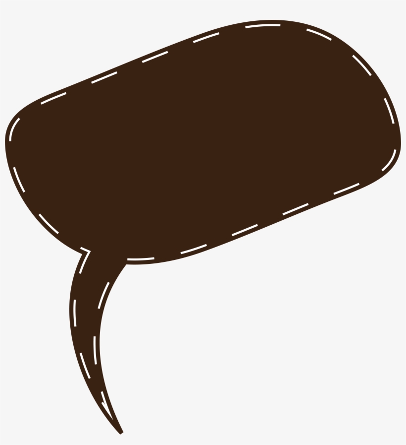 Media Militia Thought And Speech Bubbles-033 - Speech Bubble Brown Png, transparent png #3471286