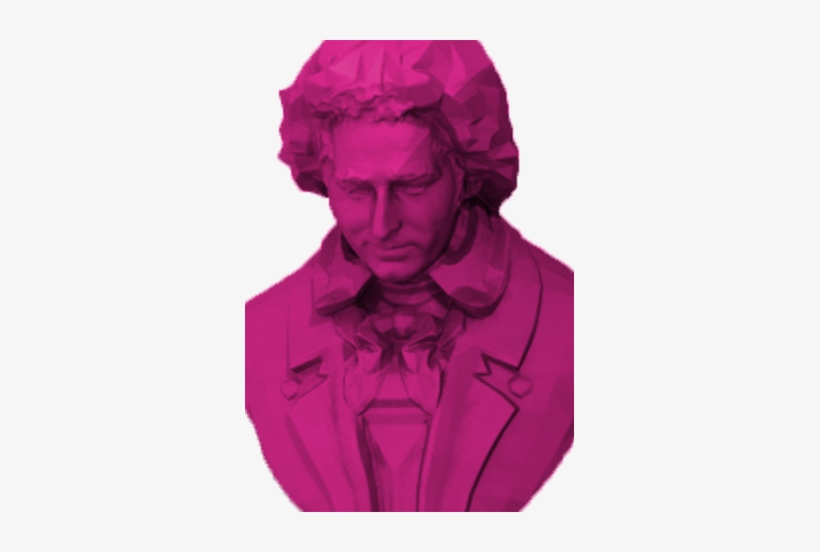 Webstore Beethoven Pink - 3d Printing, transparent png #3471535