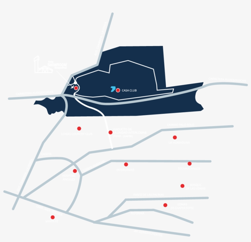 Mapa - Naucalpan, transparent png #3471659