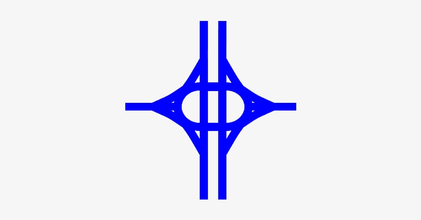 Intercambio De Autopista De Puente En Rotonda Con Carretera - Road, transparent png #3471660