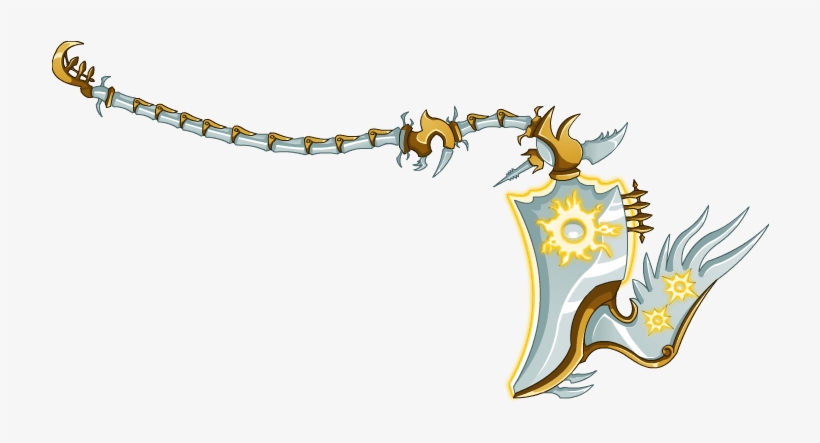 Simple Wing Of Justice , Wing Of Justice - Aqw White And Gold Weapons, transparent png #3471737