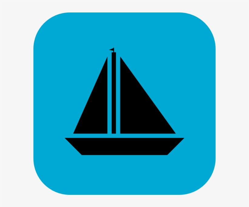 Flat Design Icon - Boat App Icon, transparent png #3472341