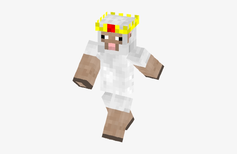 Sheep King Skin - Minecraft Sheep, transparent png #3472625