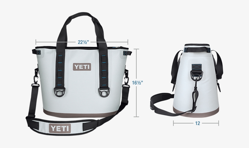 Yeti Hopper 30 Cooler - Yeti Hopper 30 Portable Cooler Fog Gray / Tahoe Blue, transparent png #3472772