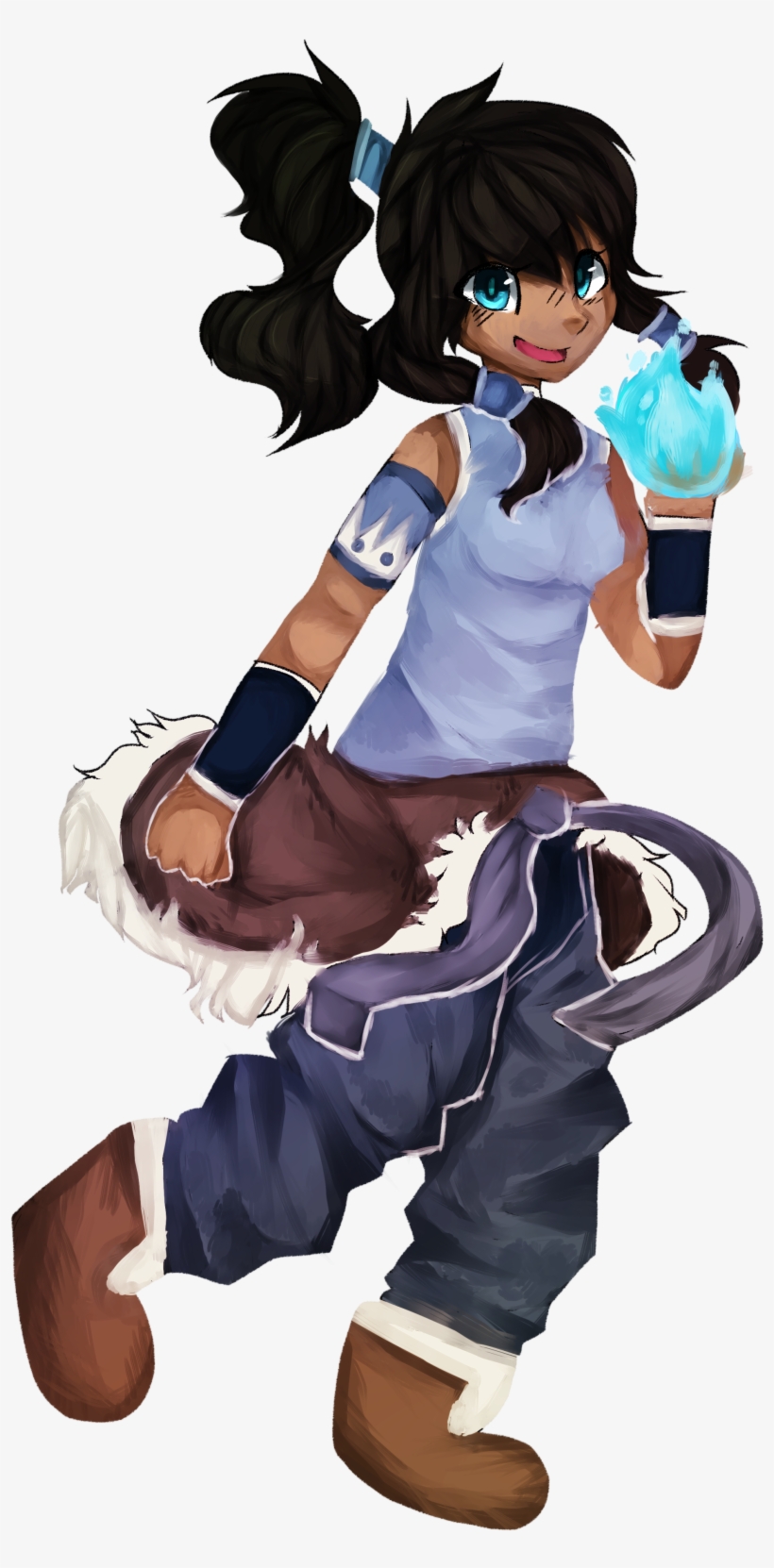 Hey Look Its Korra Go Say Hi Or Something - Cartoon, transparent png #3472795