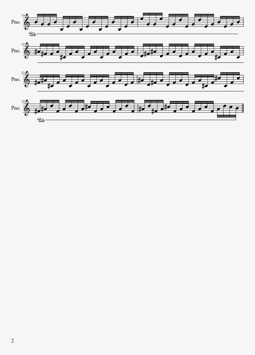 Damned Sheet Music Composed By Kevin Sherwood 2 Of - Black Ops 2 Zombies Theme Song Piano, transparent png #3472796