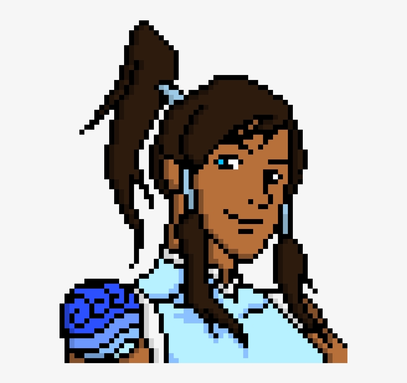 Korra - Avatar Korra Pixel Art, transparent png #3473084