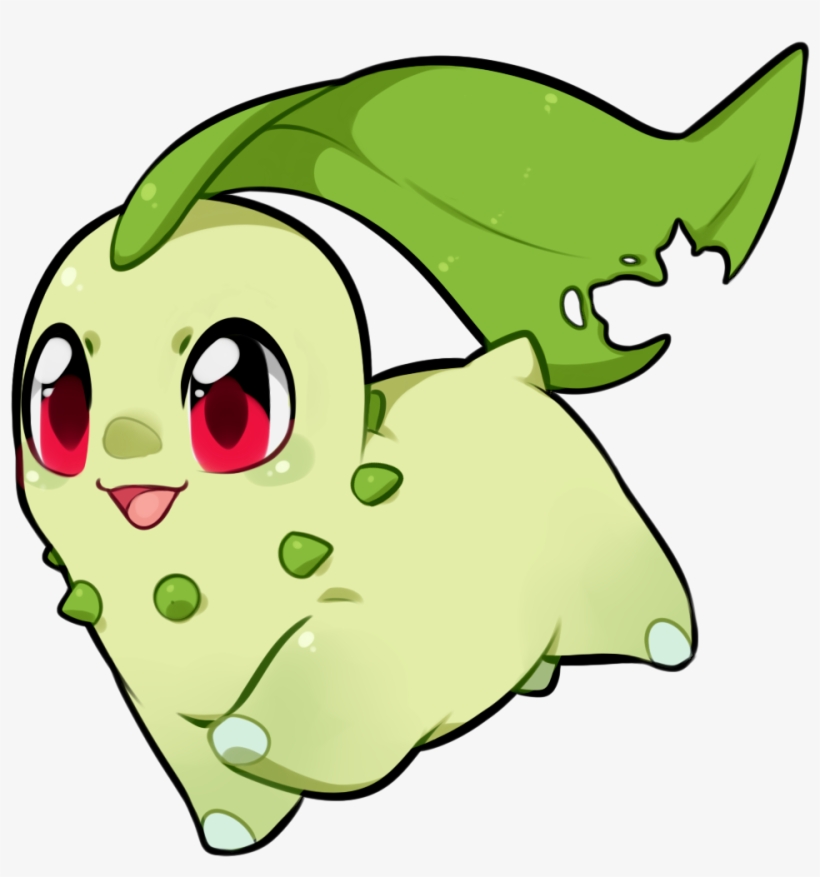 Chikorita - All Grass Type Pokemon Starters, transparent png #3473500