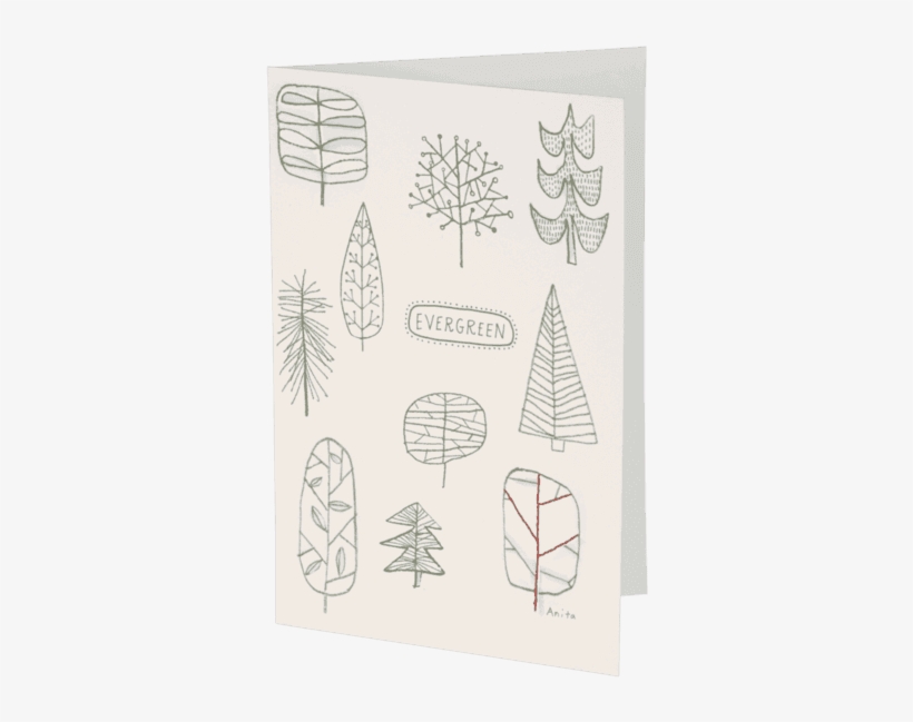 Evergreen Stitched Holiday Card - Life Is Good Evergreen Stitched Holiday Card, transparent png #3473870