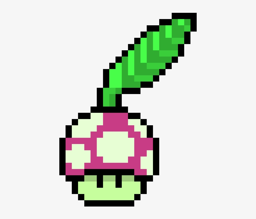 Chikorita Mushroom - Super Mario World 1 Up Mushroom, transparent png #3474054