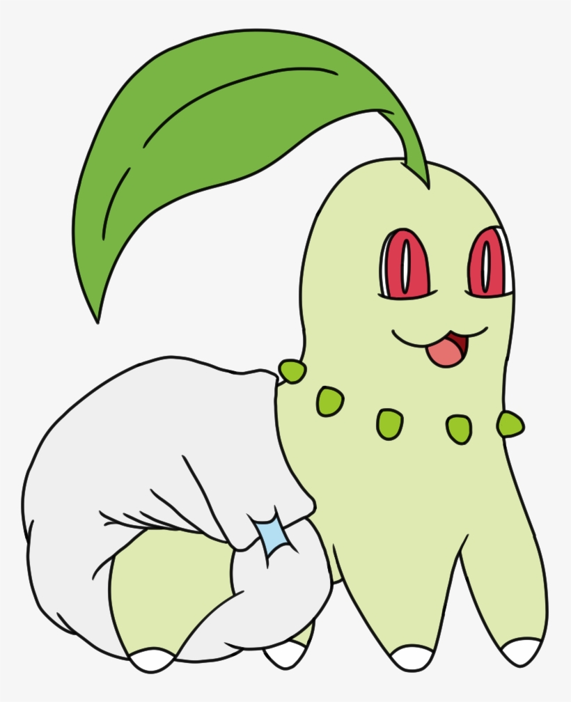 [ink, By 420bananaking] Poofy Chikorita - Unprg, transparent png #3474077