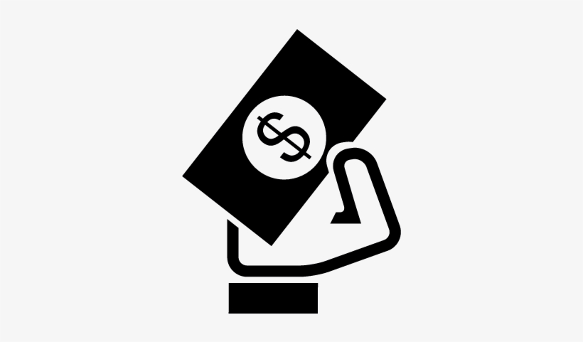 Dollar Bill And Hand Vector - Icono Billetes Png, transparent png #3474237