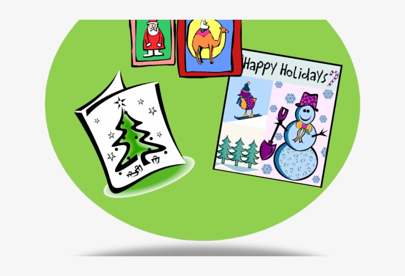 Cards Clipart Holiday Card - Clip Art, transparent png #3474376