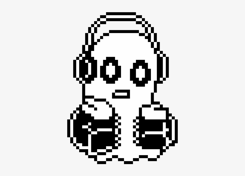 Fabletwist Napstablook Battle Sprite - Pixel Art, transparent png #3474593