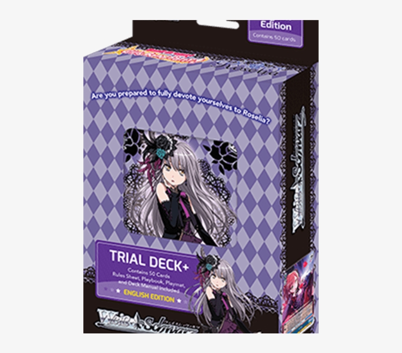 Bang Dream Girls Band Party Roselia Trial Deck - Weiss Schwarz Roselia, transparent png #3474622