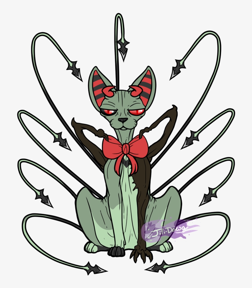 Fashionista Of Nine Tails - Cartoon, transparent png #3475134