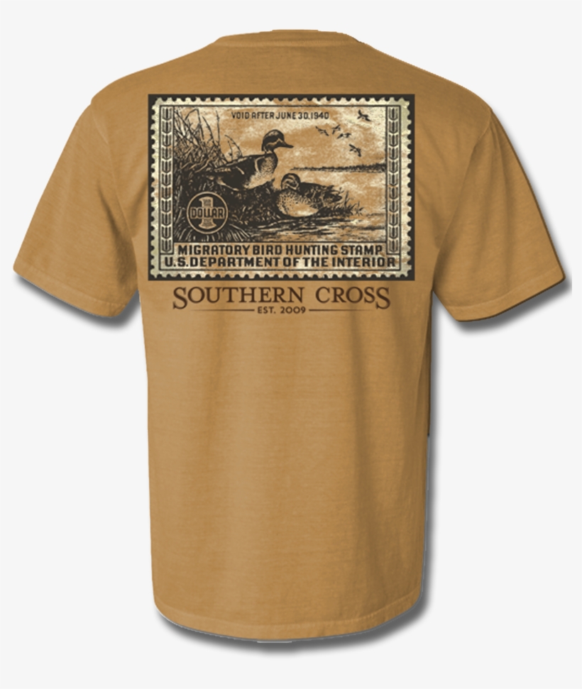 Duck Stamp 1940 Short Sleeve, T-shirts - Migratory Bird, transparent png #3475228