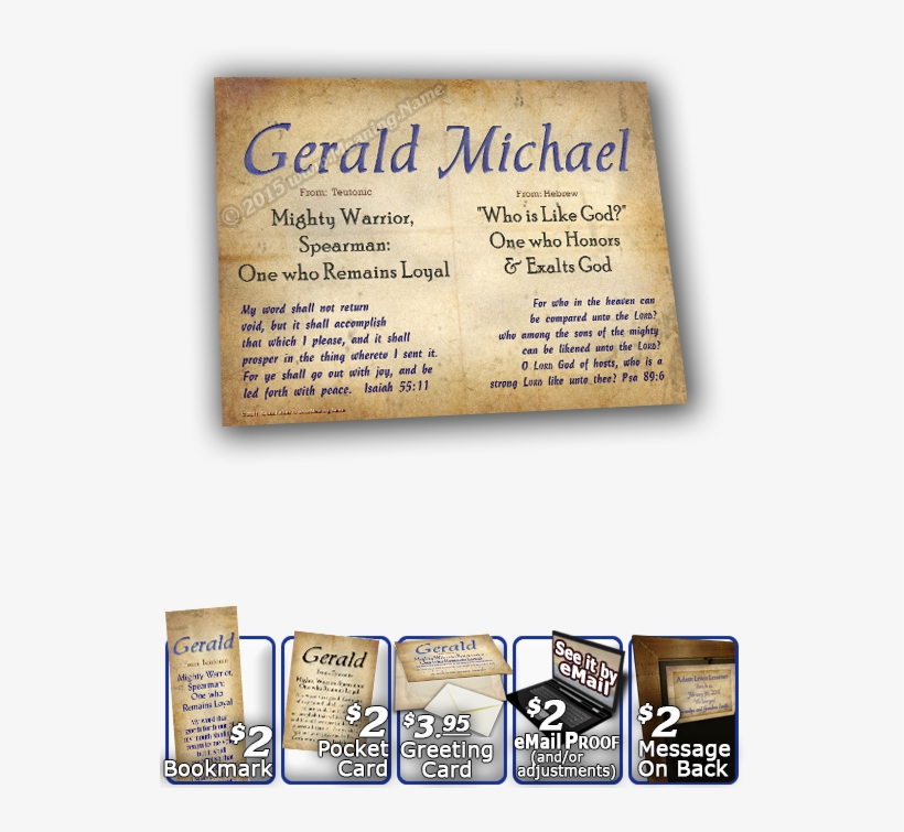 Boy Scout Collectible Stamp - Name Meanings Cards Michael, transparent png #3475356