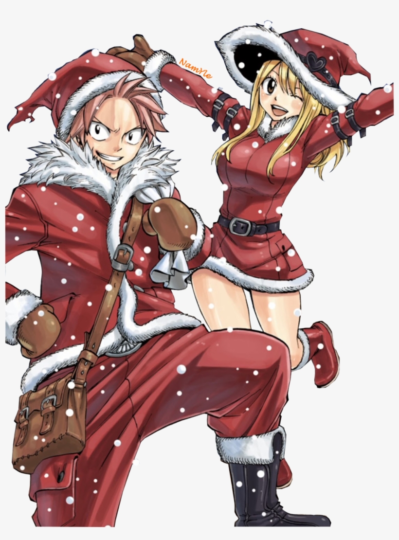 Is There Anything Better Than A Picture Of Natsu And - Natsu And Lucy Christmas, transparent png #3475658