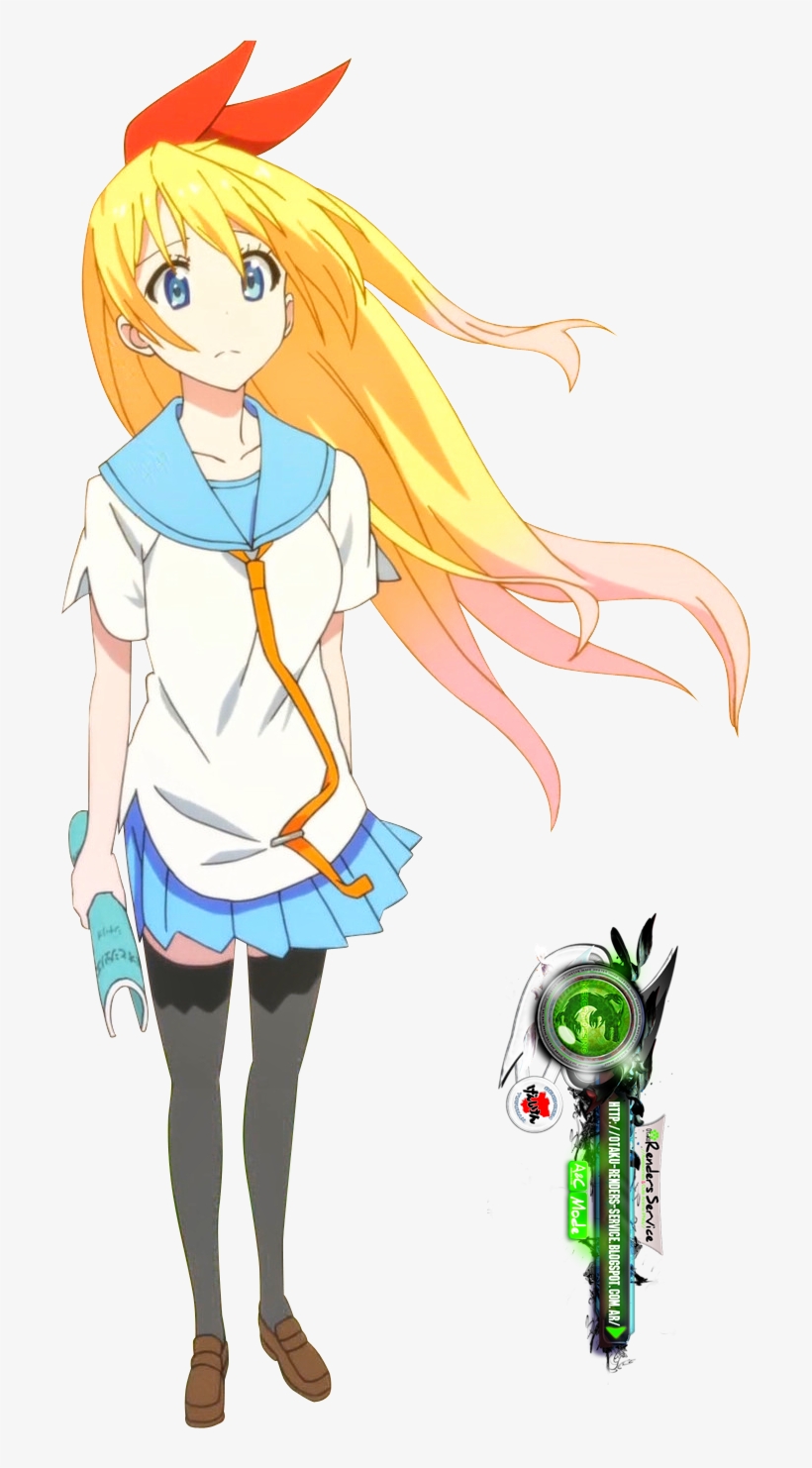 Blonde Kirisaki Chitoge Nisekoi Nisekoi Renders School - Nisekoi, transparent png #3475934