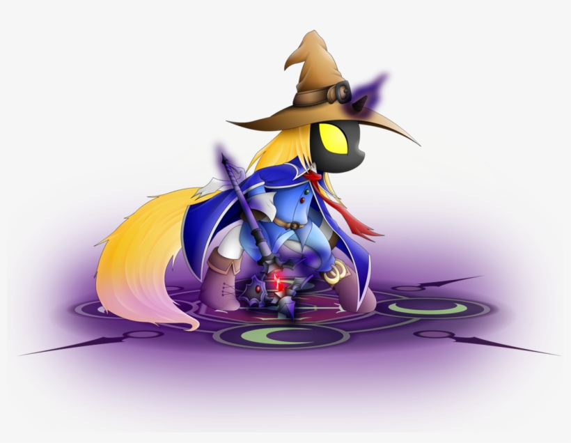 Xeroseis, Black Mage, Final Fantasy, Ponified, Safe - Black Mage Pony, transparent png #3476071
