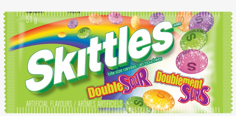 Skittles Double Sr 24 X 6 Per Case - Skittles Candy Skittles Squishy Candy Pillow, transparent png #3476117