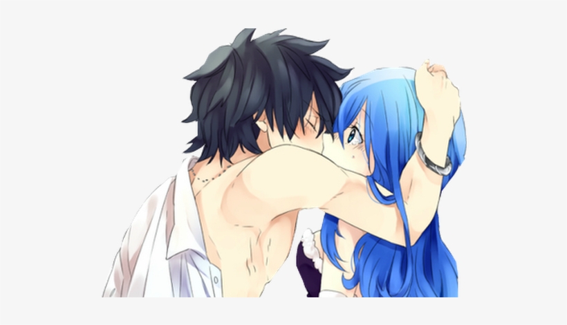 Profile Cover Photo - Gruvia Fairy Tail Kiss, transparent png #3476217