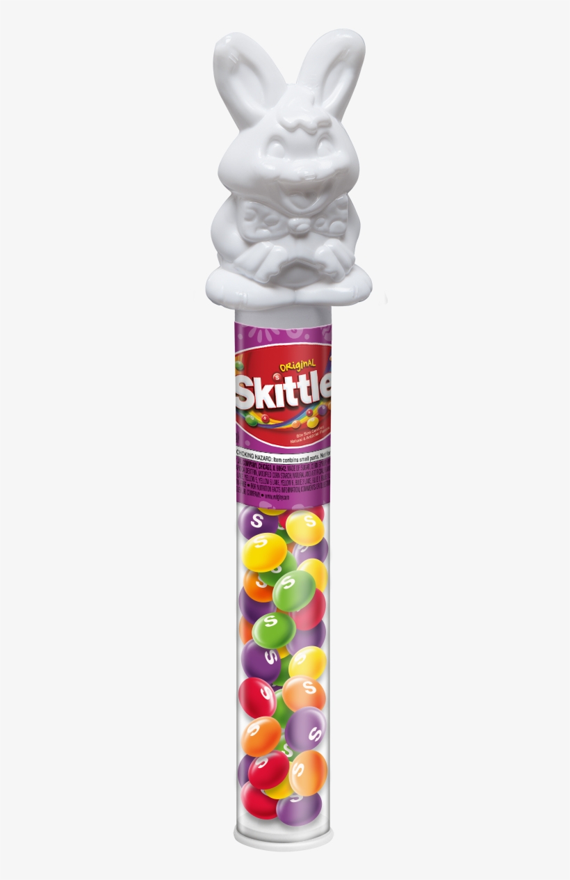 Skittles, Easter Tube With Bunny Topper, 1 Ct - Skittles Filled Cane, transparent png #3476254