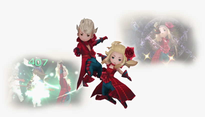 Black And White Doesn't Make Red, But These Mages Are - Mago Rojo Bravely Default, transparent png #3476464
