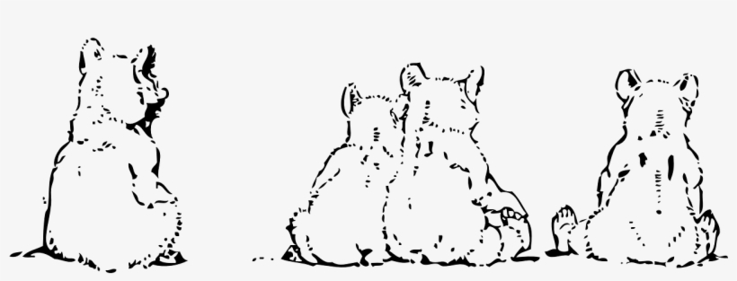 Funny Bear Stencil - Papa Bear Mug - Cute Gift For Your Mom Or Papa On Father's, transparent png #3477101