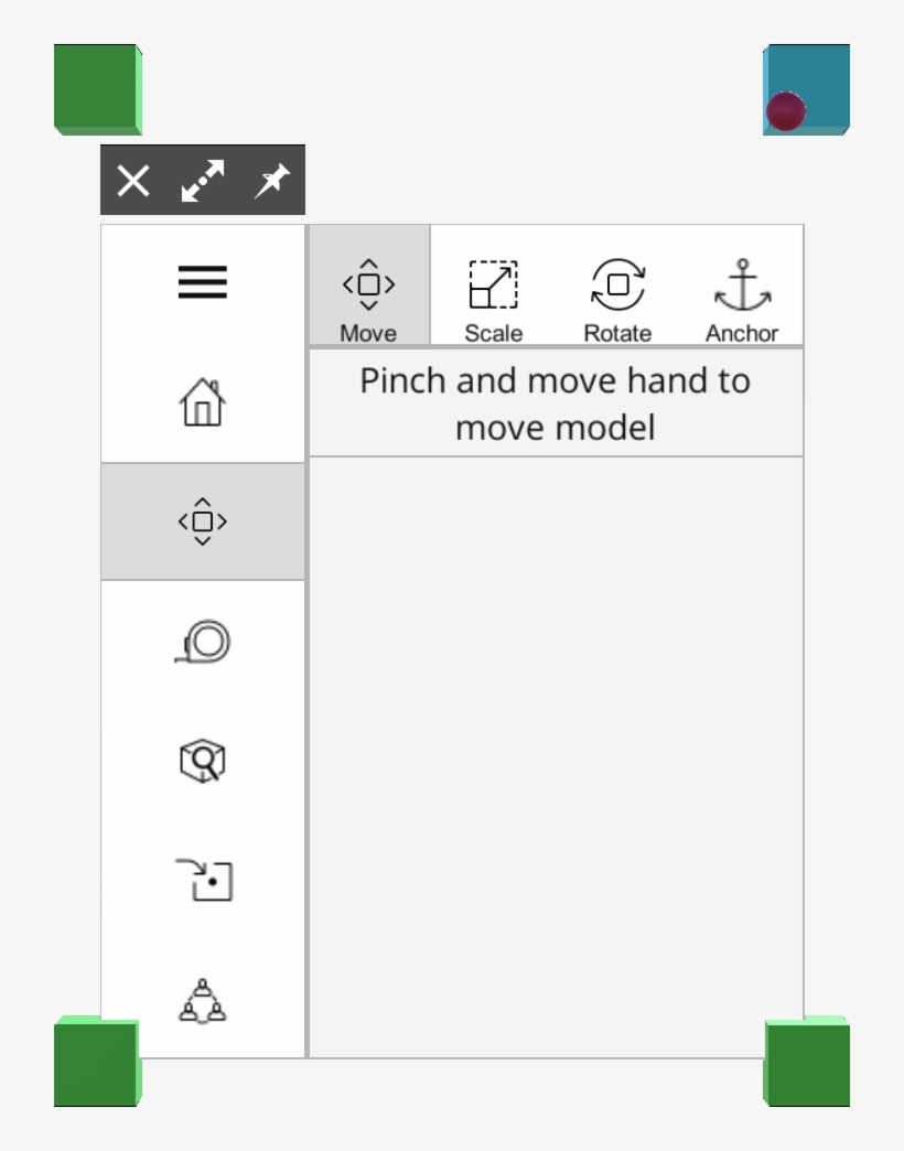 In Sketchup Viewer For Hololens You Can Resize The - Hololens Adjust Icon, transparent png #3477323