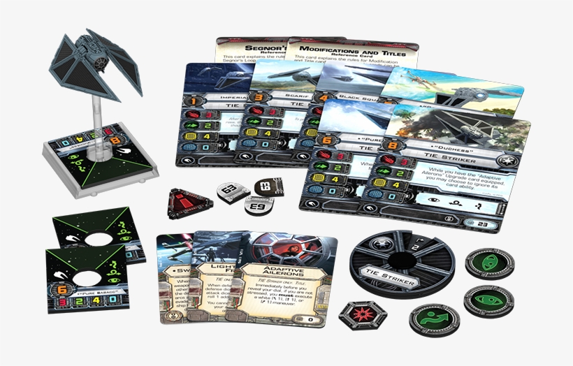 Swx63 Spread - X Wing Tie Striker Cards, transparent png #3477605