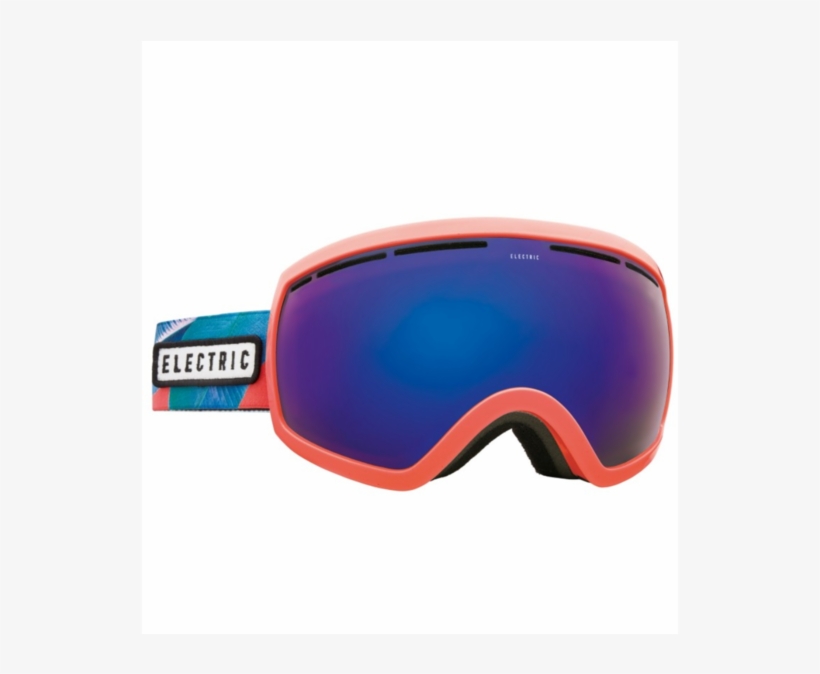 5 Pink Palms Bl - Electric Eg2.5 - Pink Palms/blue Chrome - Goggle, transparent png #3478296
