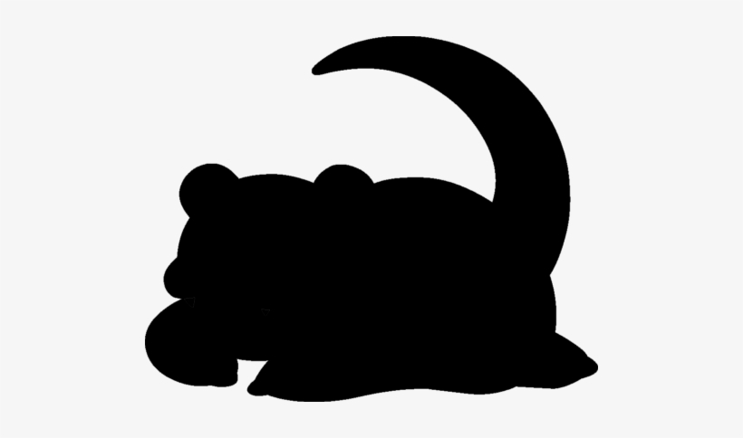 Slowpoke - Pokemon Silhouette, transparent png #3478387